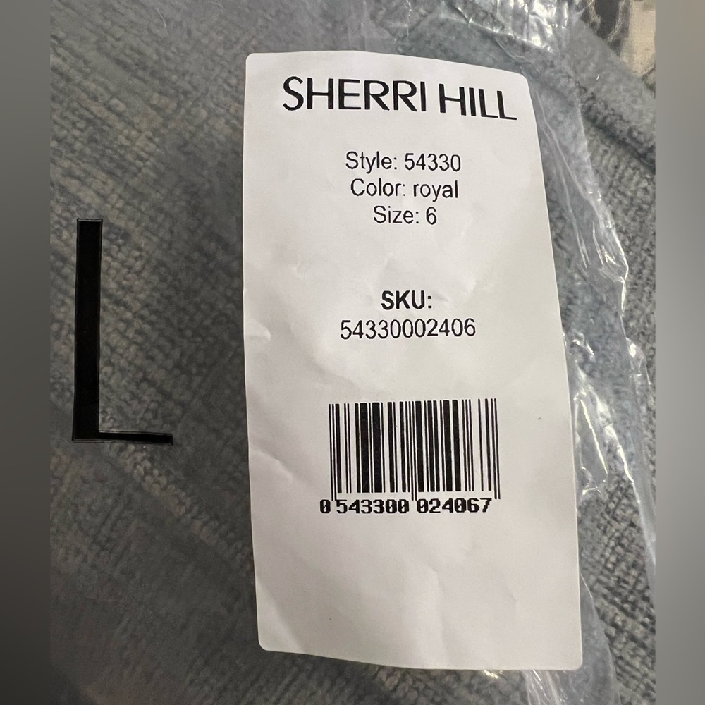 Sherri Hill style number 54330 prom/ formal dress size 6/ royal blue color - Picture 8 of 13